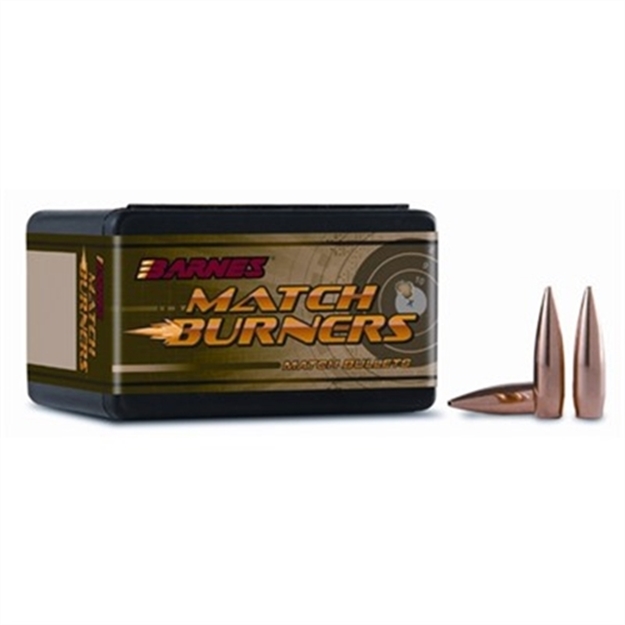 Picture of Match Burner 30 Cal (.308'') Hollow Point Boat Tail Rifle Bullets 30385 716876308965