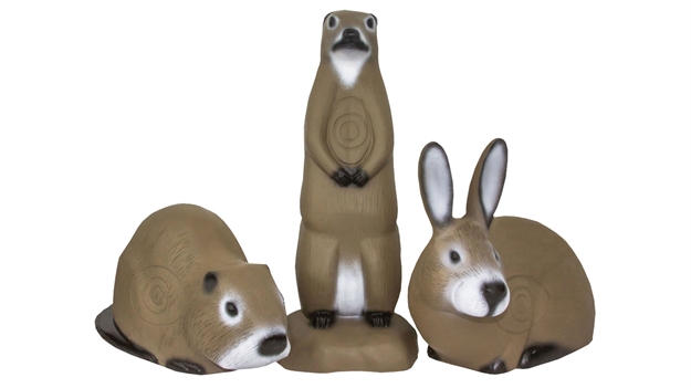 Picture of Shooter Target - 3-D's Rabbit Muskrat Prairie Dog 3Pk