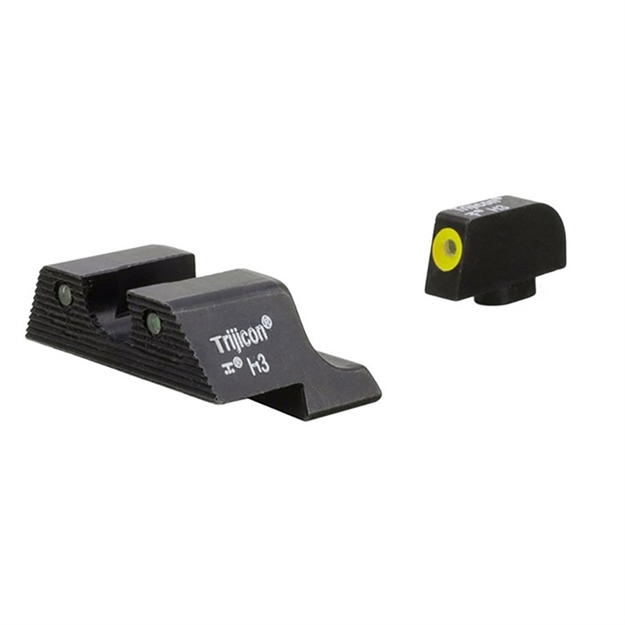 Picture of Trijicon Night Sight Set Yellow Front Outline For Glock  20, 21, 29, 30, And 41 (Including S And SF Variants) GL604-C-600840