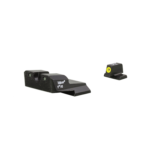 Picture of Trijicon 600850 HD XR Night Sights  Green/Tritium Yellow Outline Front Sight-Green Tritium Black Outline Rear Sight Smith & Wesson M&P/M&P M2.0/Sd9 VE SA637-C-600850 719307214019