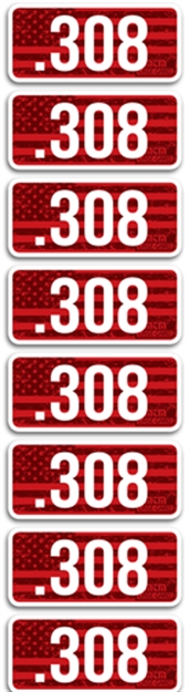 Picture of 3Tm Ammo Caliber Labels 308 8-Pack CL308 026057323084