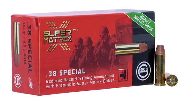 Picture of 403840050 Reduced Hazard Training Ammo Geco Super Matrix 
38 Special 100 GR Lead Free Frangible 50 Bx/10 CS