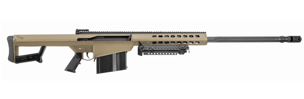 Picture of  Barrett 14031 M82a1  50 Bmg 10+1 29" Fluted Barrel,  Flat Dark Earth Cerakote Steel Receiver, M1913 Picatinny Acc. Rail, Fde Synthetic Stock W/Sorbothane Recoil Pad, Includes Hard Carry Case 816715012616