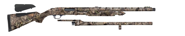Picture of Mossberg 835 Pump Shotgun Combo 12Ga 24"/24" 6Rnd Fiber Optic Interg Base Ulti Full Dual Combo Mobuc 62419