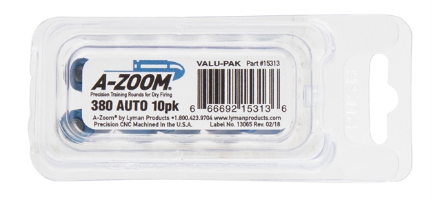 Picture of  A-Zoom 15313 Pistol Blue Snap Caps 380Acp 10Pack 666692153136