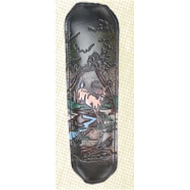 Picture of Aae Sling Blk Leather Trophy W/ Embossed Deer