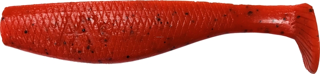 Picture of Aa's 9" Bad Bubba Shads #212 Tomato Ppr Bulk 10Pc Package