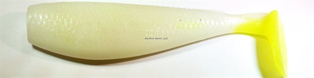 Picture of Aa's 9" Bad Bubba Shads Bulk 10Ct #T52 Pearl Chart TL