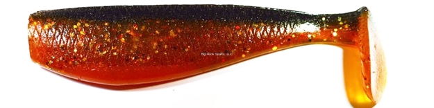 Picture of Aa's 9" Bad Bubba Shads Bulk 10Ct #T65 Casey's Classic/Blk,Gold,Ornge