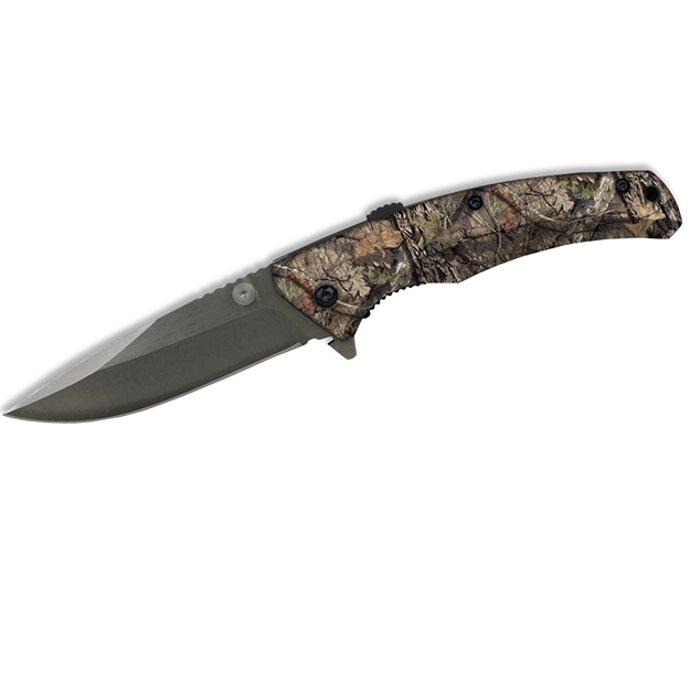 Picture of Abkt Elite Sidewinder Assist 3.5 IN Blade Mossy Oak Handle
