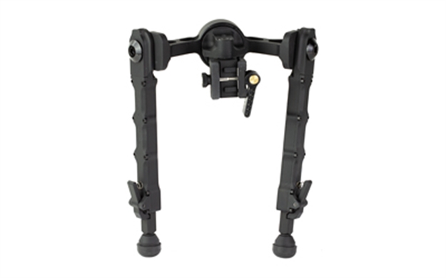 Picture of  Accu-Tac Fcsrbg200 Fc-5 G2 Bipod Made OF Black Hardcoat Anodized Aluminum With Picatinny Attachment, Steel Feet & 6"-10.60" Vertical Adjustment