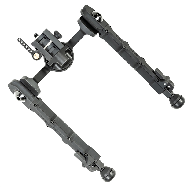 Picture of  Accu-Tac Fcsrbg200 Fc-5 G2 Bipod Made OF Black Hardcoat Anodized Aluminum With Picatinny Attachment, Steel Feet & 6"-10.60" Vertical Adjustment 858520006398