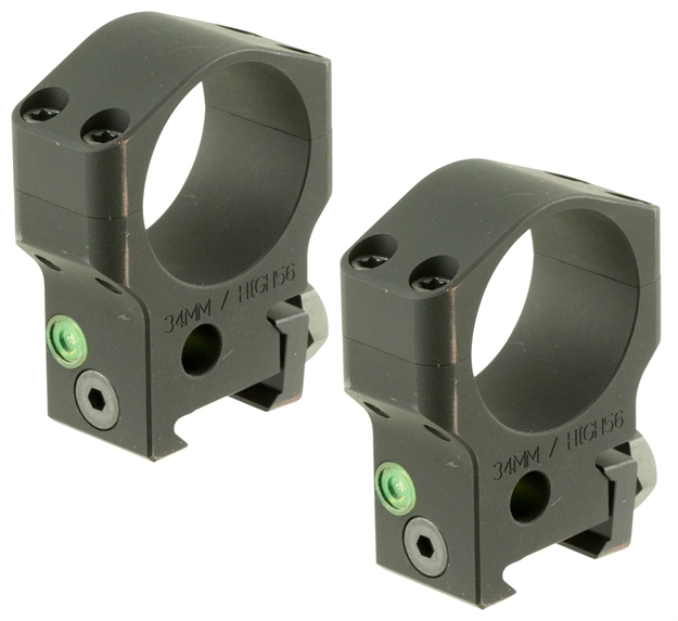 Picture of Accu-Tac Hsr340 34 MM Scope Rings  Flat Black HSR-340