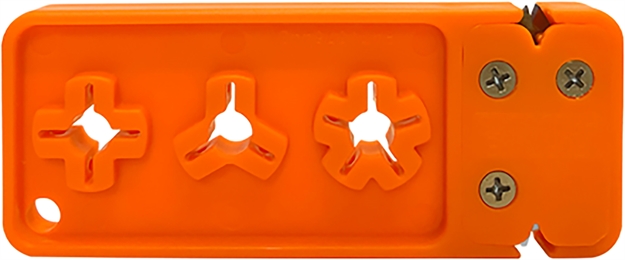 Picture of  Accusharp 013C Broadhead Sharpener & Wrench Tungsten Carbide Sharpener Orange