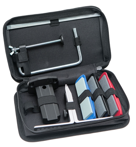 Picture of  Accusharp 059C 5-Stone Precision Set Extra Coarse/Coarse/Medium/Fine/ Ultra-Fine Diamond, Alumina, Ceramic Sharpener Multi Color 015896000591