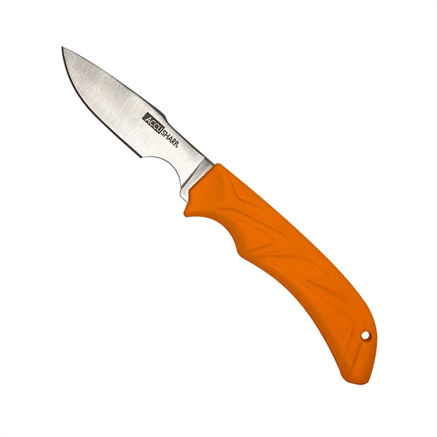 Picture of  Accusharp 731C Caping  Fixed Caping 3.50" Stainless Steel Blade/Blaze Orange Ergonomic Anti-Slip Handle