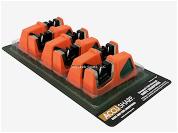 Picture of Accusharp Compact Pull-Through Sharpener  Orange/Green  6 PC Counter Display Tray
