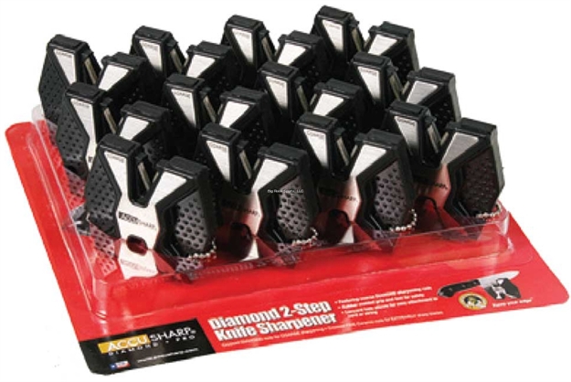 Picture of Accusharp Diamondpro 2-Step Knife Sharpener Feature Pre-Angled Coarse Diamond And Fine Ceramic Rods TO Sharpen, Restore, And Then Polish A Blade?S Edge.