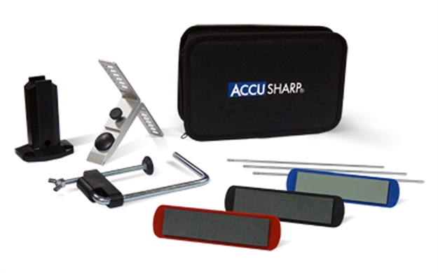 Picture of  Accusharp 060C 3-Stone Precision Set Coarse/Medium/Fine Diamond, Alumina, Ceramic Sharpener Multi Color