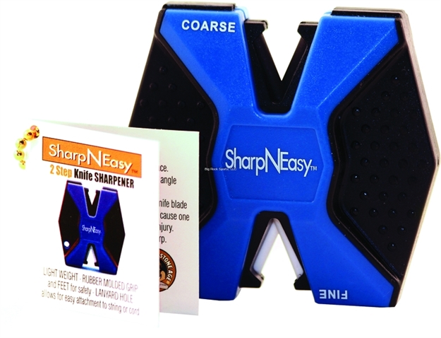 Picture of  Accusharp 334Cd Sharpneasy 2-Step Sharpener Hand Held Fine/Coarse Ceramic Stone Sharpener Plastic Handle Black/Blue 24