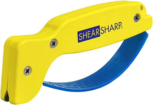 Picture of  Accusharp 002C Shearsharp Scissors Sharpener Diamond Tungsten Carbide Sharpener Yellow/Blue 015896000027