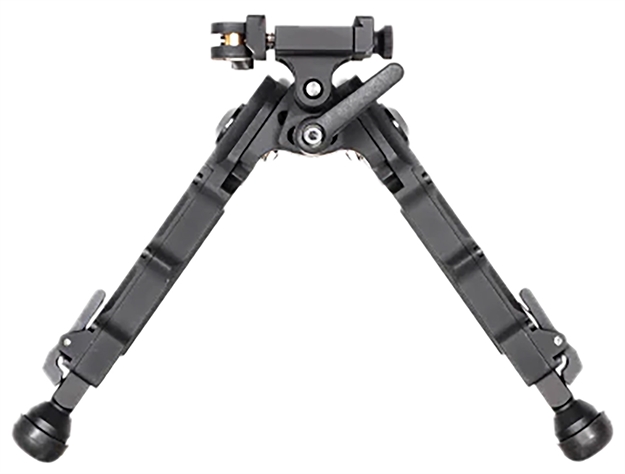 Picture of  Accu-Tac Brasqdg204 Br-4 G2 Arca Spec Bipod Made OF Black Hardcoat Anodized Aluminum With Arca Style Rail Attachment, Steel Feet & 5.75"-8.25" Vertical Adjustment 0858520006428