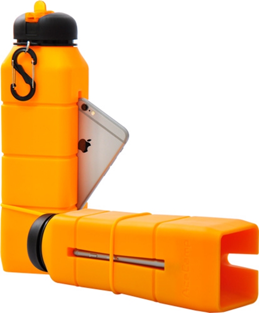 Picture of Ace Camp Sound Bottle Orange Holds 26 FL OZ Silicone