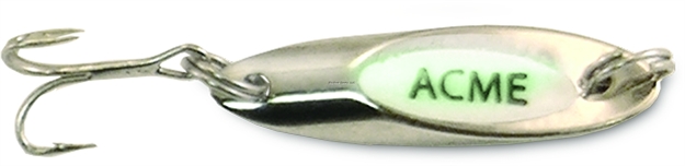 Picture of Acme Kastmaster Glow Spoon, 1", 1/24 Oz, Chrome Glow