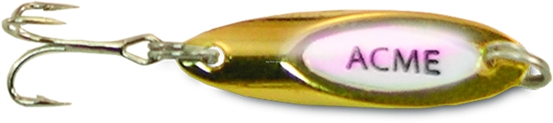 Picture of Acme Kastmaster Glow Spoon, 1", 1/24 Oz, Gold & Glow Red