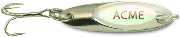 Picture of Acme Kastmaster Glow Spoon, 1 3/4", 1/4 Oz, Chrome & Glow