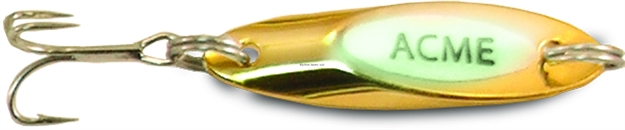 Picture of Acme Kastmaster Glow Spoon 1 3/8", 1/8 Oz, Gold & Glow