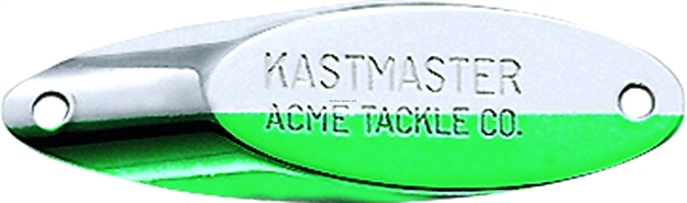 Picture of Acme Kastmaster Rattlemaster Spoon, 1 3/4", 1/4 OZ Chrome Neon Green