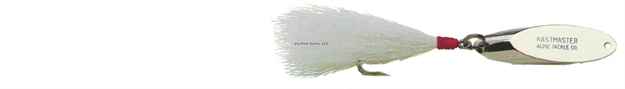 Picture of Acme Kastmaster Spoon, 1 3/8", 1/8 Oz, Chrome With White Bucktail