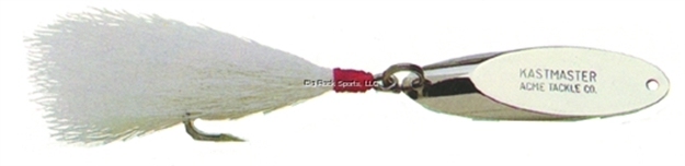 Picture of Acme Kastmaster Spoon, 2 1/2", 3/4 Oz, Chrome With White Bucktail