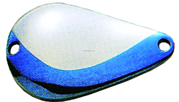 Picture of Acme K.O. Wobbler Spoon, 2", 3/4 Oz, Nickel & Neon Blue