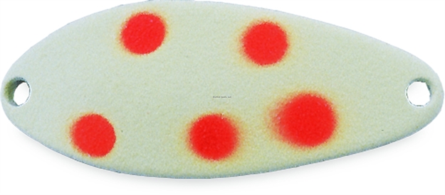 Picture of Acme Little Cleo Spoon, 2 1/8", 2/5 Oz, Glow W/5 Orange Dots, Sinking