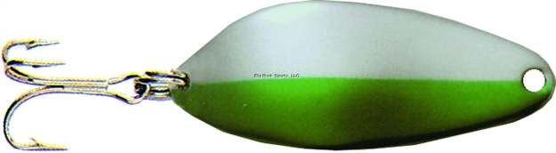Picture of Acme Little Cleo Spoon, 2 1/8", 2/5 Oz, Nickel & Neon Green, Sinking