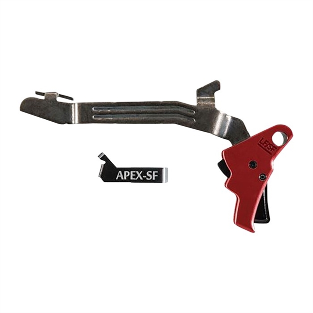 Picture of  Apex Tactical 102157 Action Enhancement  Black/Red Drop-In Trigger Compatible W/ Glock 43/43X/48 Right Hand