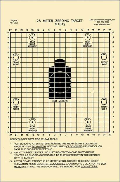 Picture of Action Target Altc2100 Sighting Zeroing Center Mass Tagboard Hanging 25 Meters 8.75" X 11.50" Black/White 100 Per Box ALT C(2)-100 816506023708