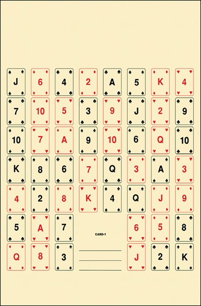 Picture of Action Target Card1100 Entertainment  52 Playing Cards Paper 22.50" X 24" Multi-Color 100 Per Box CARD-1-100