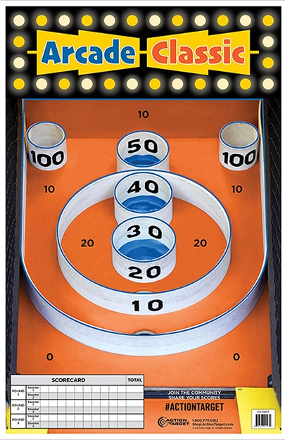 Picture of Action Target Gsskee100 Entertainment  Skee-Ball Paper Hanging 23" X 35" Multi-Color 100 Per Box GS-SKEE-1000
