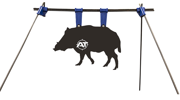 Picture of Action Target Inc At-131 PT Boar Gong Kit Ar500 Steel Boar Gong Black/White