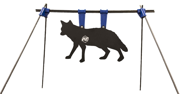 Picture of Action Target Inc At-133 PT Coyote Gong Kit Ar500 Steel Coyote Gong Black/White