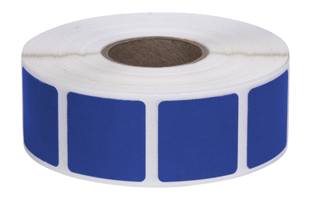 Picture of Action Target Pasttxbl Pasters  Blue Adhesive Paper 7/8" 1000 Per Roll PAST/TXBL