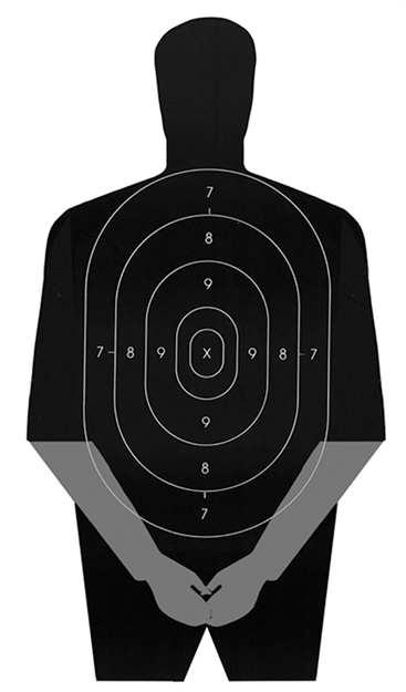 Picture of Action Target Inc Pic-06-100 Pic-06 Gag Target Hanging Paper 23" X 35" Silhouette Black 100 Per Box