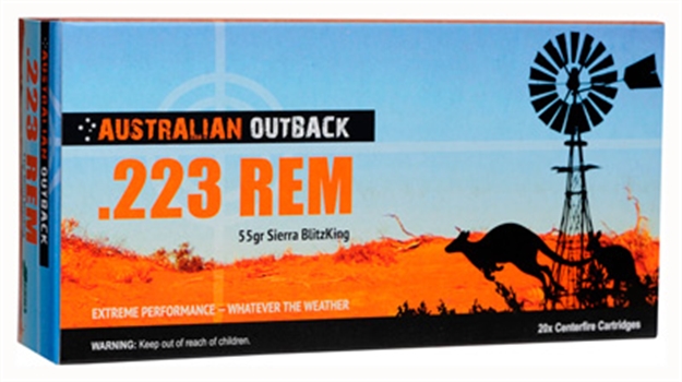 Picture of Adi Outback Ammunition Outback Ammo .223 55Gr. Sierra Blitz-King 20 Pack<