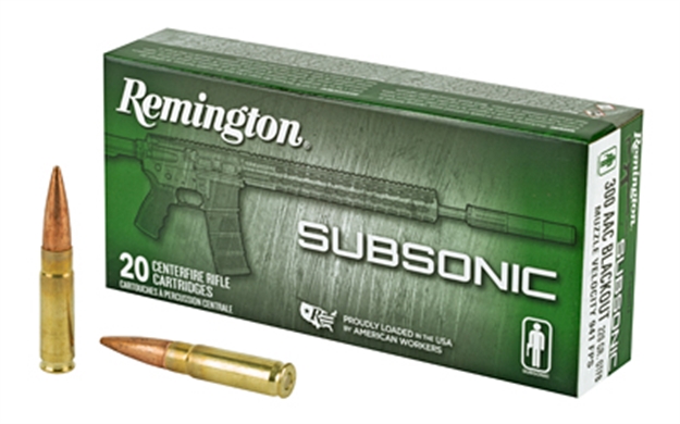 Picture of Advanced Armament Corp Subsonic Centerfire Rifle Ammunition 300 Aac Blackout, Otfb, 220 Gr, 940 Fps, 20 Rnd 28430 047700479903