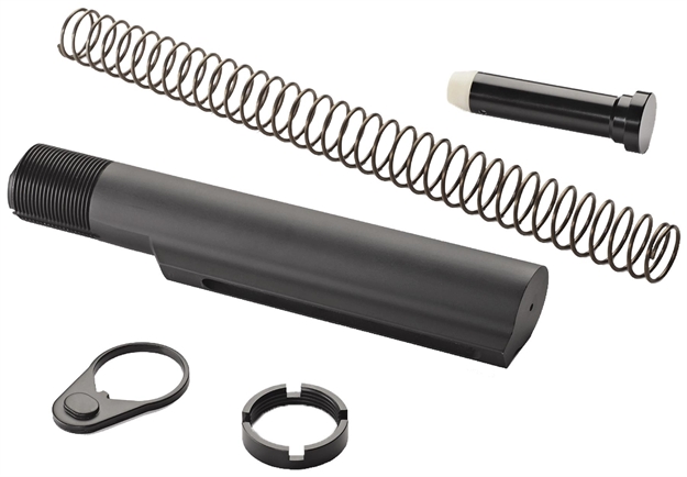 Picture of Advanced Technology A5102240 Military Buffer Tube Assembly  Ar-15 Black Anodized Aluminum A.5.10.2240 758152900470