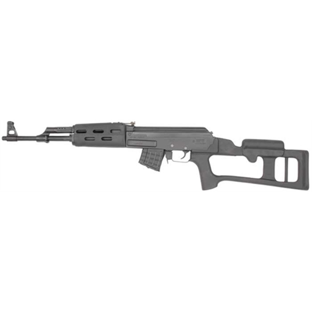 Picture of  Advanced Technology Mak0100 Fiberforce Stock Package Fixed Thumbhole Black Synthetic & Ventilated Handguard For Ak-47 Rifle 758152110008