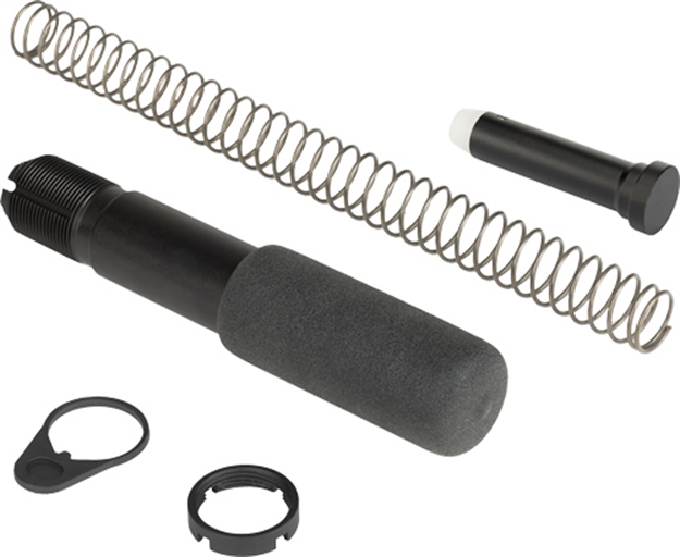 Picture of Advanced Technology Ar-15 Pistol Buffer Tube Assembly Package W/ Castle Nut, Locking Ring, Buffer Plug & Spring A.5.10.2518